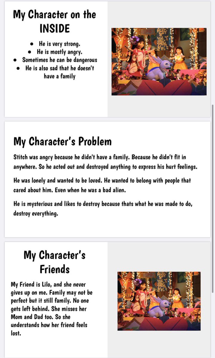mrbgress's tweet photo. Wrapping up our character unit by pulling on all we know about characters and applying our knowledge to our favorite #Disney movies! These students are blowing me away with their hard work and dedication to their Google Slides presentations! @LeonardoBearsNJ @MTPSpride #MTPSPride https://t.co/22pKTx1JK2