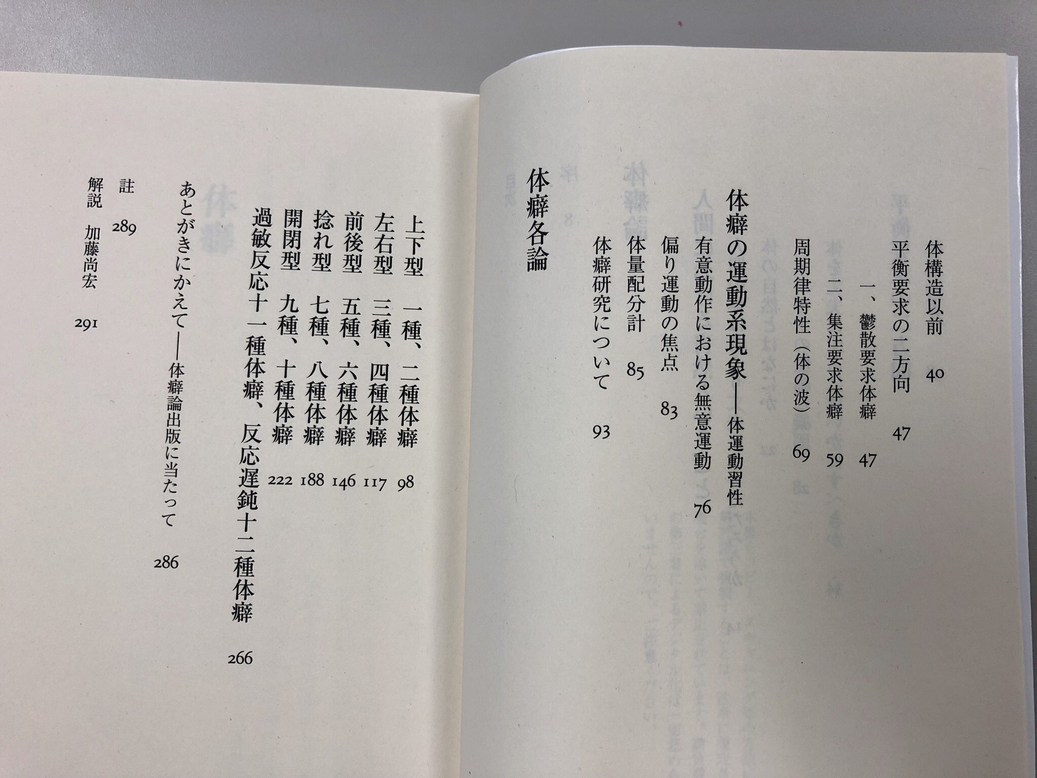 筑摩書房 野口晴哉 体癖 ちくま文庫 体癖 とは整体の体の見方 人間の体を構造や感受性の方向によって12種 5類に分ける 著者は 体癖は血よりも濃い と言う 万人は皆個人であり心身の健康も個性に立脚していることを教えてくれる 人間観察の書 筑摩書房 野口晴哉 体癖 ちくま文庫 体癖 とは整体の体の見方 人間の体を構造や感受性の方向によって12種 5類に分ける 著者は 体癖は血よりも濃い と言う 万人は皆個人であり心身の健康も個性に立脚していることを教えてくれる 人間観察の書