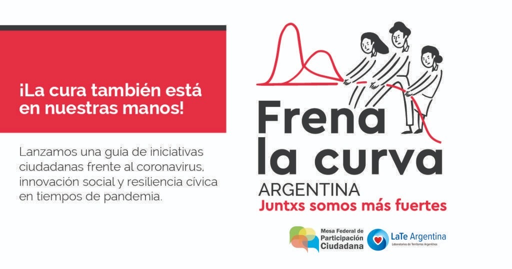 #ColaboratorioFederal junto a <a href="/frenalacurvaar/">frenalacurvaar</a> 
Lanzamos colectivamente argentina.frenalacurva.net Nos sumamos a generar iniciativas ciudadanas #DesdeCasa 
Informate,compartí consejos/iniciativas,cuidate y cuidá a quienes te rodean #JuntxsSomosMasFuertes #LaTeArgentina <a href="/FederalLab/">Federal Lab</a>