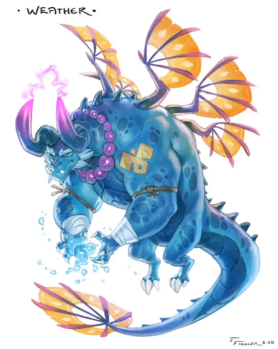 Day 20 of DragonMarch! Weather ?⛈? 

Trying to push the style a bit more ?? Thank you @gamutfeathers for the helpful tips ?

#DragonMarch #Dragomarch 
