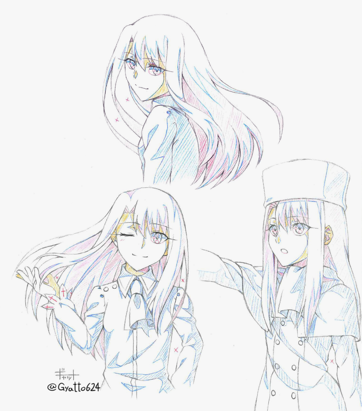Twitter 上的 ギャット アナログで描いたアニメ原画風イリヤ T Co Svpuhubywd Twitter
