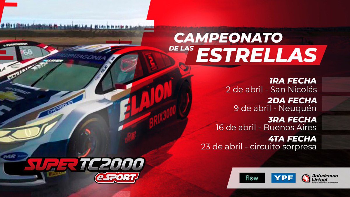 SuperTC2000's tweet photo. Así será el Campeonato de las Estrellas🔝🔥
#STC2000 #AutodromoVirtual #SuperTC2000eSport #eSport https://t.co/dokozTJSEa