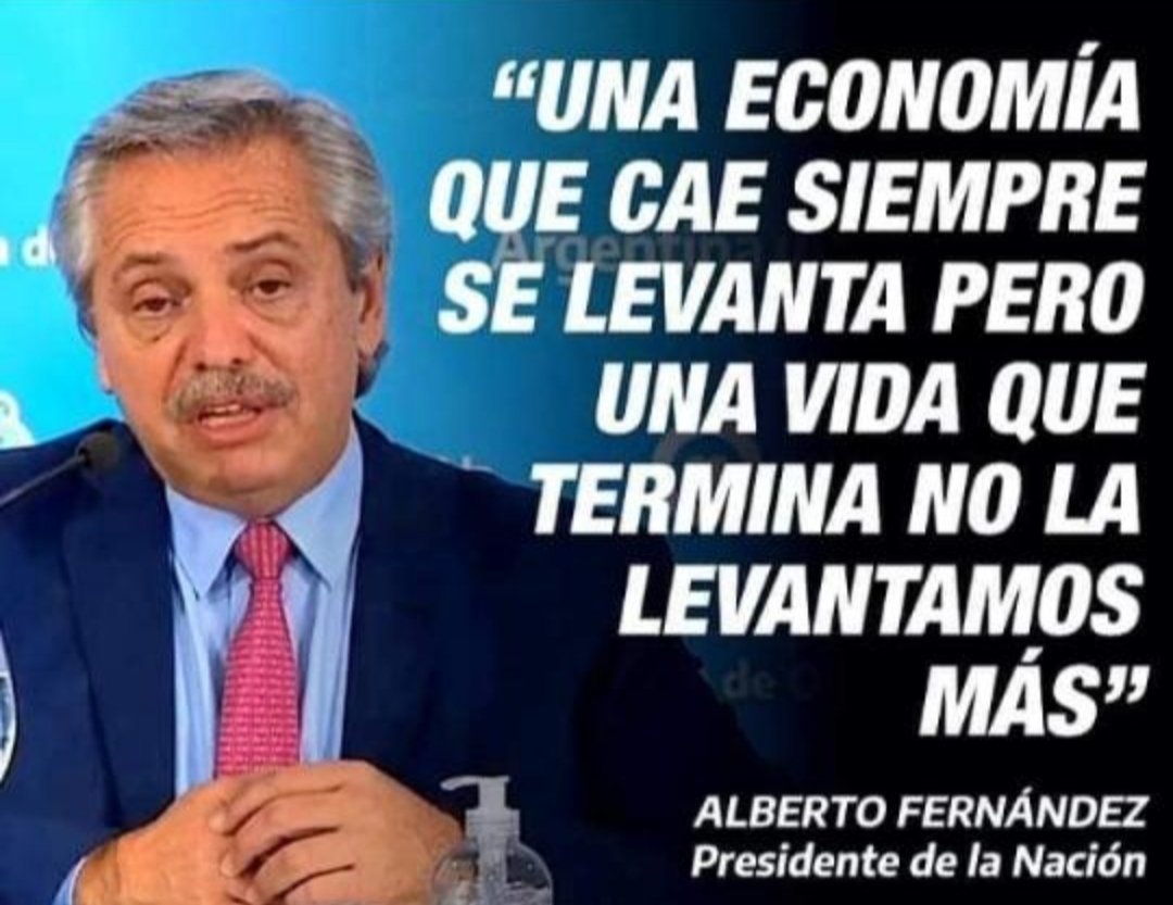 Gracias presidente por pensar en el pueblo.👏💪✌que hubiera sido de nuestras vida si seguía cambiemos..🙏<a href="/alferdez/">Alberto Fernández</a> ..