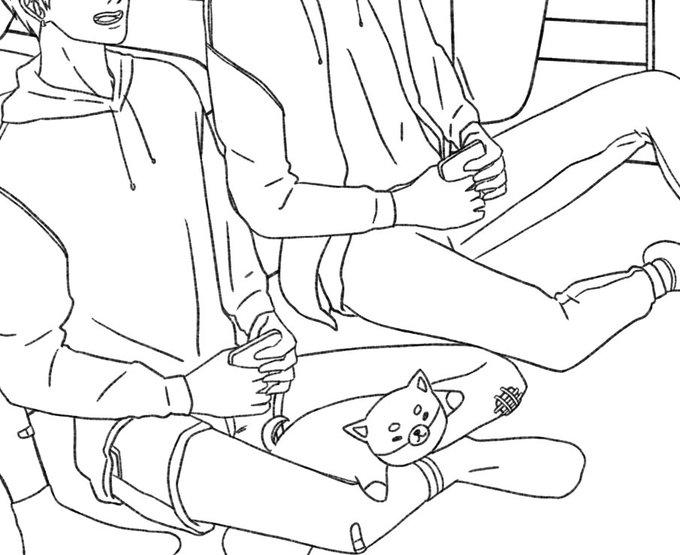 I'm sorry I haven't been able to reply to everyone recently bc i'm trying to push myself in finishing this piece D: but here have a wip!!!!

My skater boii's are coming back :D 