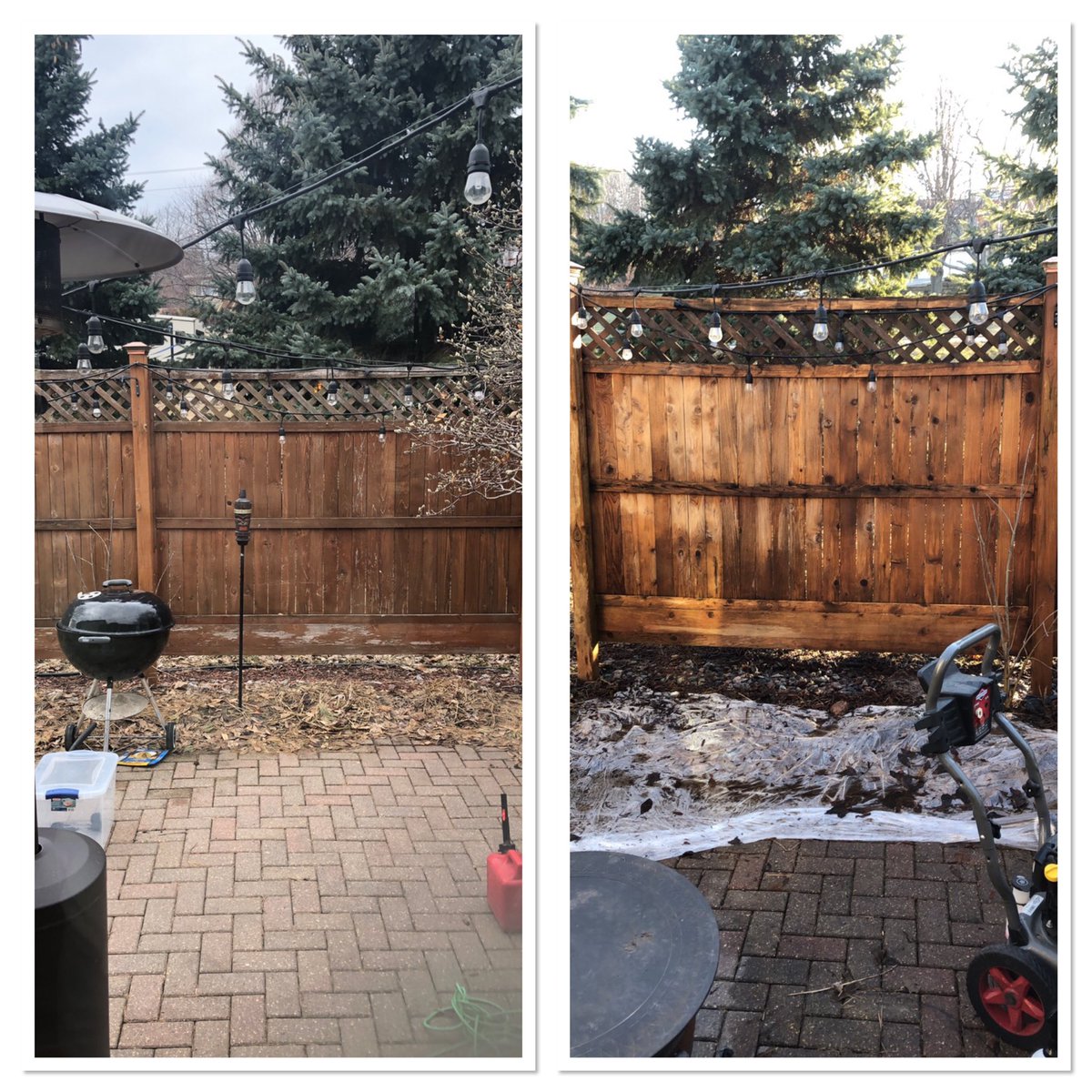 jessicalstrong's tweet photo. Stripped and power washed the fence, now a fire ❤️❤️ https://t.co/CHsOwlZFp2