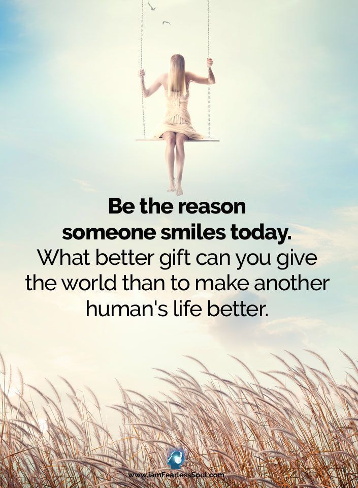 What better gift can you give someone than a reason to smile. Give someone that gift today.