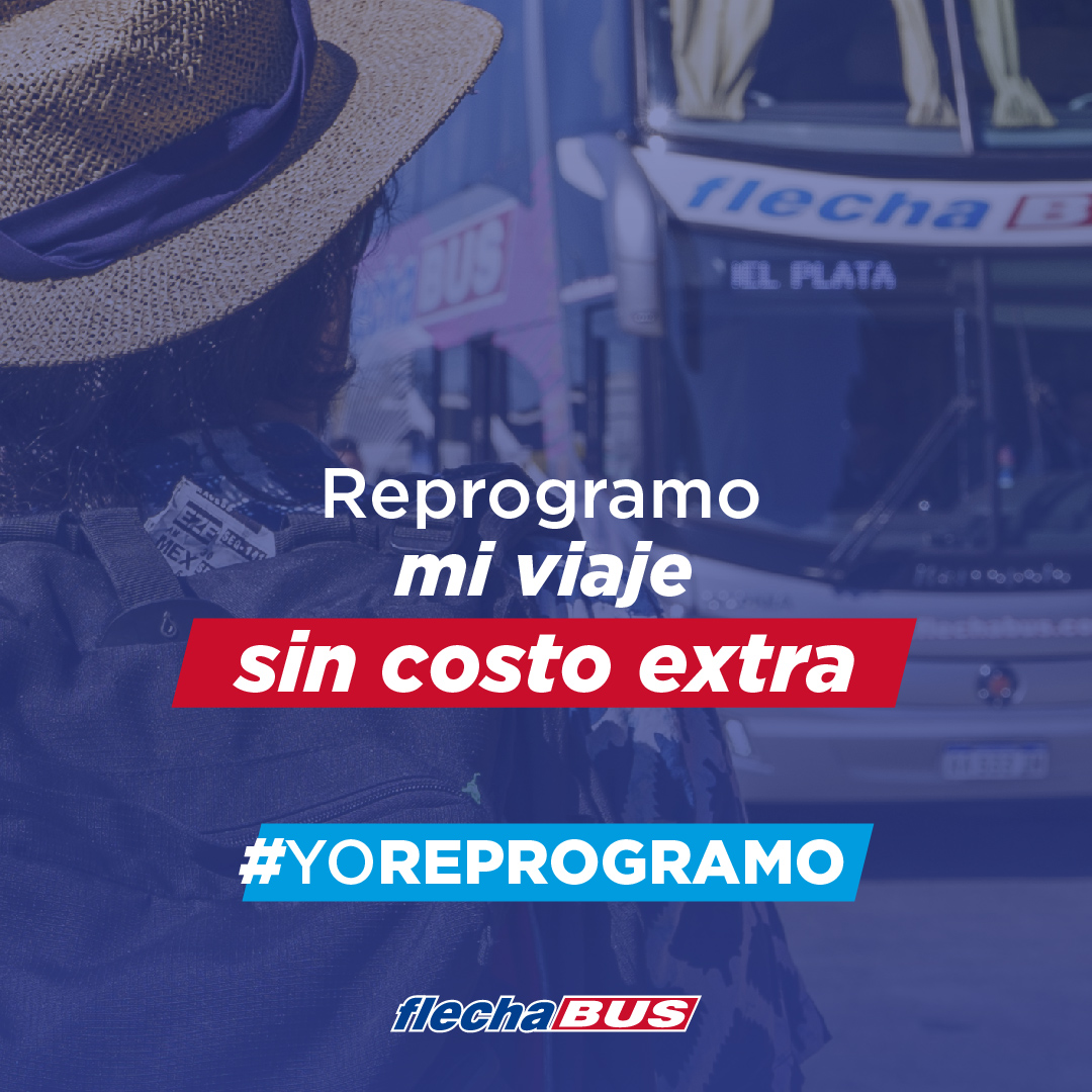 FlechabusOfi's tweet photo. 🚌 Reprogramá tu pasaje sin costo extra:
👉Tenés las mejores opciones:
✔️Más flexibilidad
✔️Vigencia por todo un año
✔️Podes transferirlo
✔️No se pierde
👉Info: Clic en este link: https://t.co/JsFKw1eRLu
#Flechabus #YoReprogramo #PorBuenCamino #pasajes https://t.co/s5jQbPJw0w