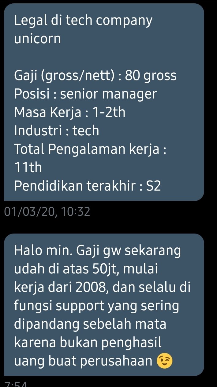 Hrdbacot On Twitter Biasanya Bagian Support Kaya Hr Finance Legal Dan Admin Di Company Tuh Lebih Kecil Dari Tim Bisnis Da Teknik Nah Ini Legal Manager Gajinya 80 Juta Loh Di Startup