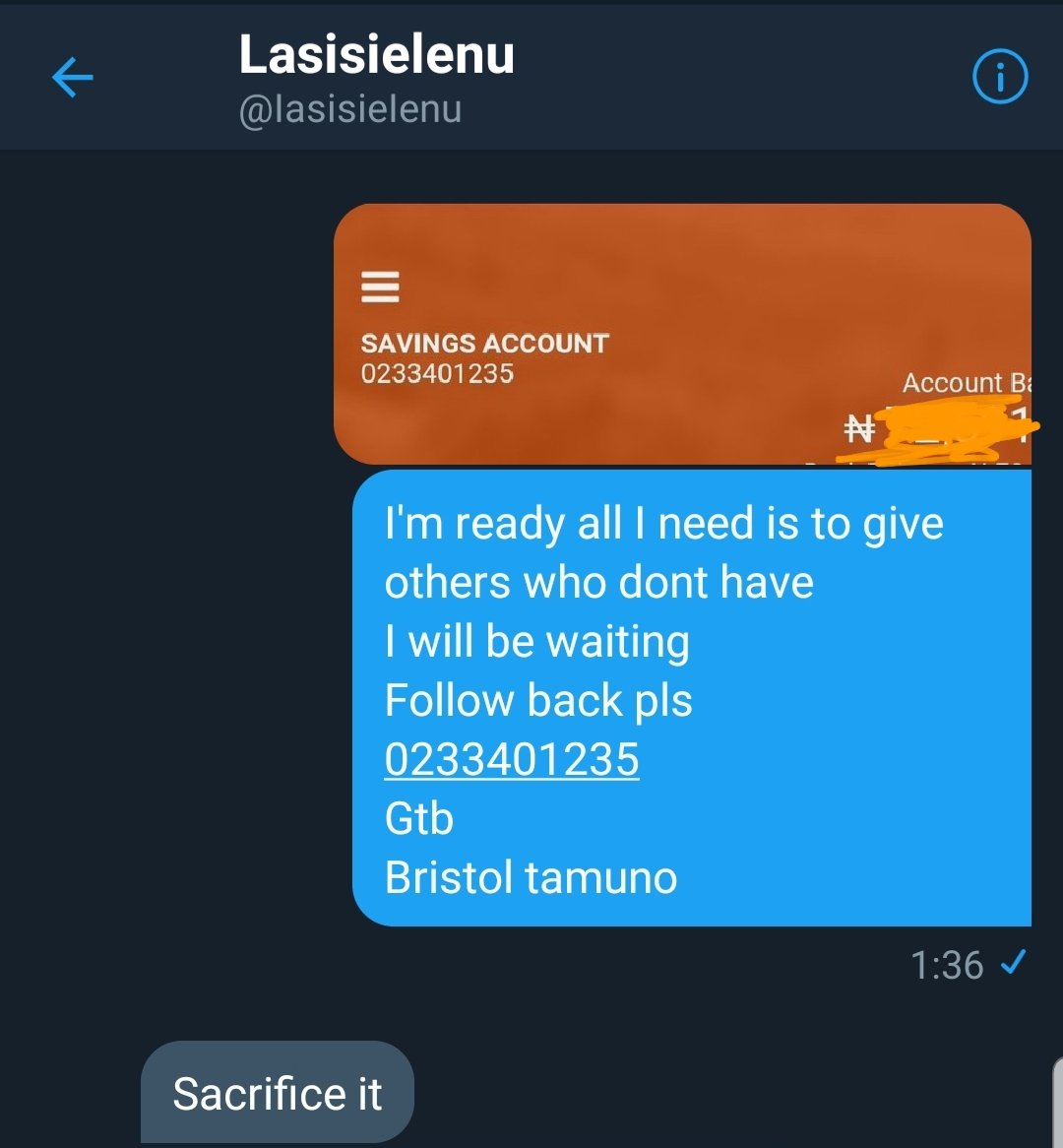 duranko_7's tweet image. So I just got challenged by @IasisieIenu to sacrifice 5,000 to one lucky winner
If your awake then your lucky
If you see this tweet
1. Follow me
2. Retweet
3. Drop you account number 
I will pick randomly 
Leggoooooooooo!!!

#COVID19 #
#Camon15Launch #lockdown