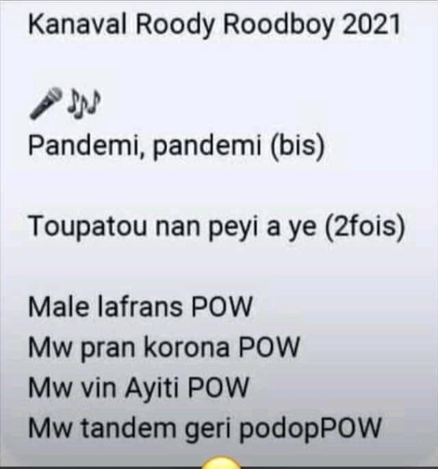 MRooblens's tweet photo. Kanaval @roodyroodboy 2021 😂😂😂 https://t.co/zws12Ix0dR