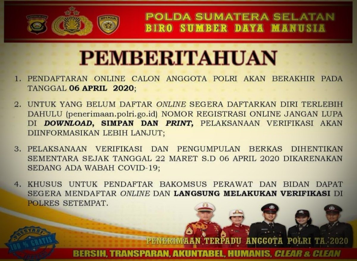 #PenerimaanPolri2020