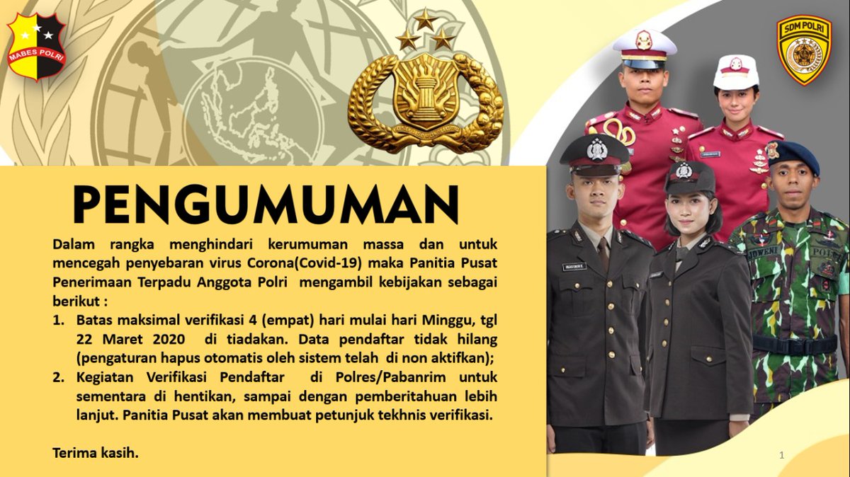 #PenerimaanPolri2020