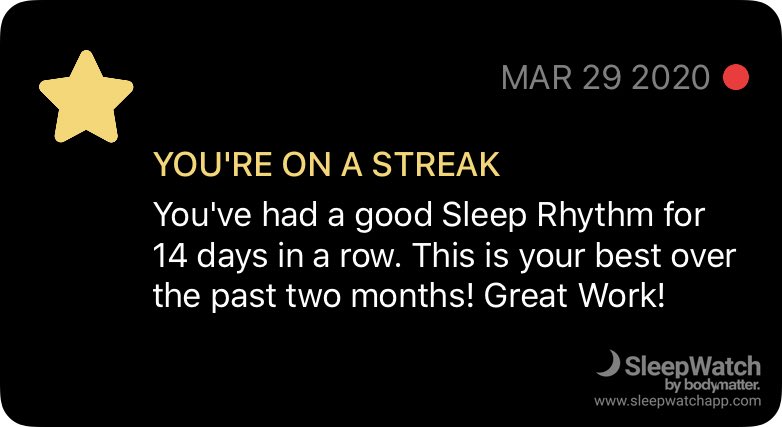 Check out my SleepWatch achievement!