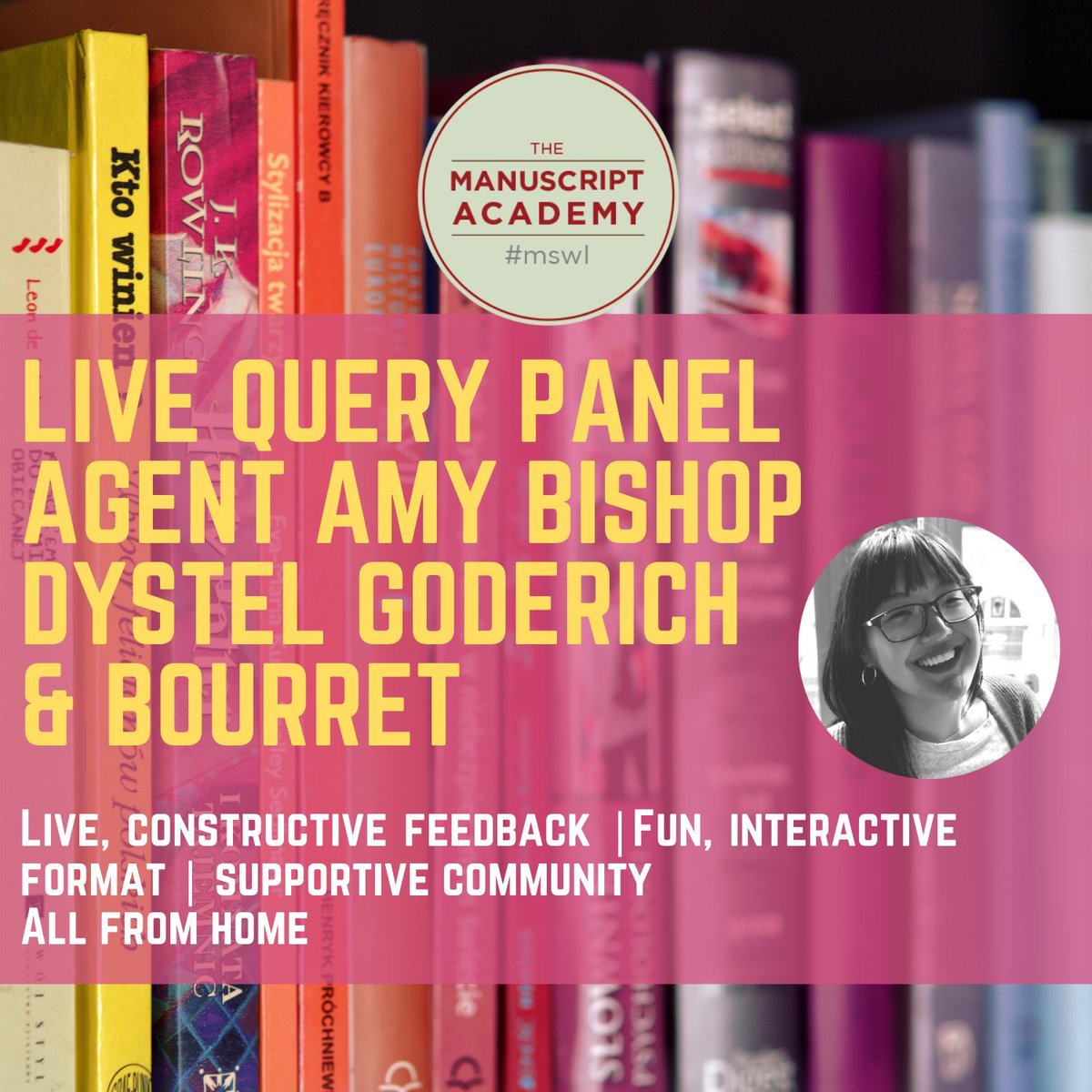 RT to win a free ticket to my event! There are five up for grabs and this closes at 3 pm ET 3/31! 

live.manuscriptacademy.com/amy/