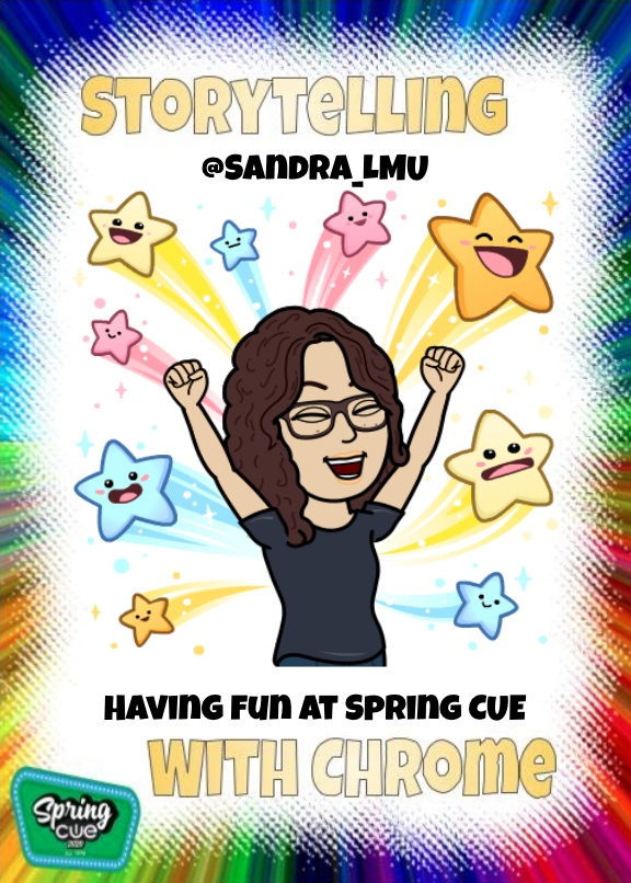 SandraNedu's tweet photo. Never knew I wanted my own trading card until I got to make one thanks to @creativeedtech & @bribriggs #CreateWithChrome #SpringCUE #WeAreCUE #VirtualCUE #alwayslearning #learningisfun https://t.co/6uM5tKLARF