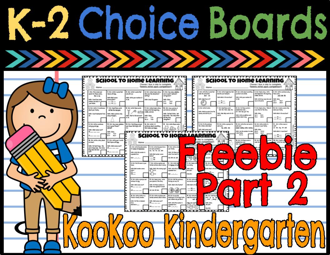 kookookinder's tweet photo. K-2nd Grade Choice Boards PART 2 for Distance Learning FREEBIE
https://t.co/mBZqGsiGir
#distancelearning #Kindergarten #Firstgrade #Secondgrade #Choiceboards https://t.co/kip6JWrsvQ
