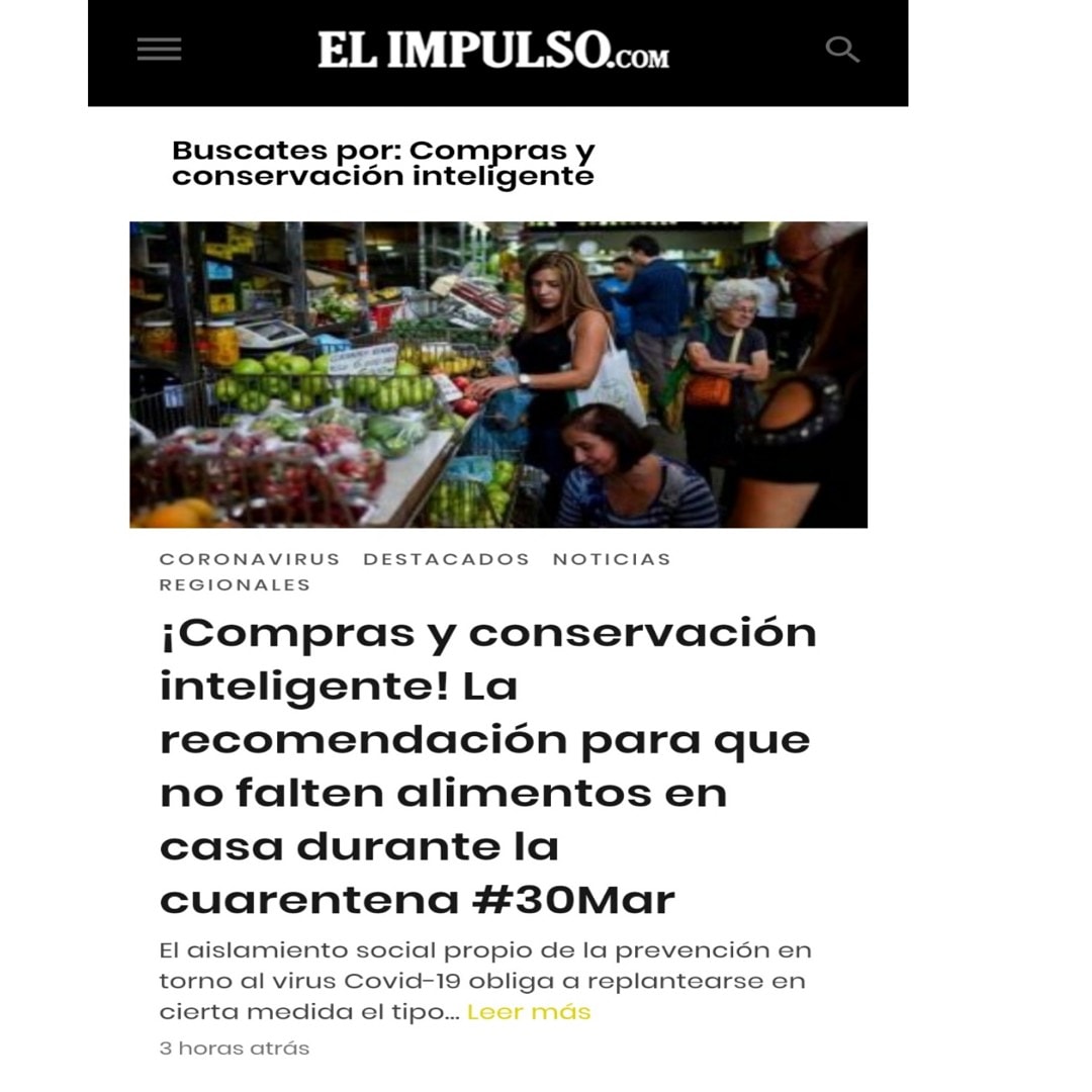 yohanadesousa's tweet photo. Gracias al diario @elimpulsocom  por permitirme desde mi trinchera aportar un granito de arena en este tiempo de aislamiento social preventivo y obligatorio... #QuedateEnCasa #recomendacionesnutricionales #drayoka #cuarentena #bqto https://t.co/FP4BgNewiK