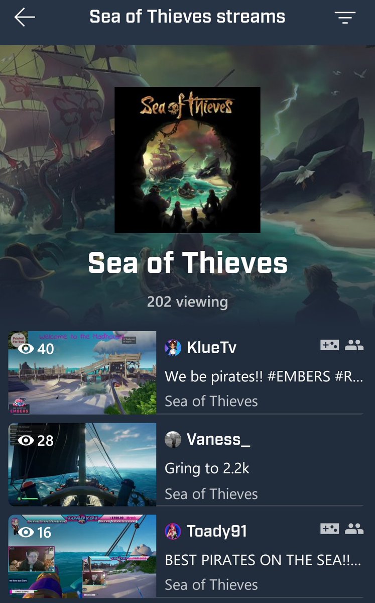 KlueTv_Madhouse's tweet photo. Sorry this is late. Todays stream was amazing thank you Madhouse ๐ We were top of the @SeaOfThieves page on @WatchMixer Special shoutout to @Toady_91 for the fun day. @eviljester781 Glad we could make you smile ๐ #Madhouse #Ourlittlefamily #Alwaysthereforeachother #Funday https://t.co/8iqVXVgm9N
