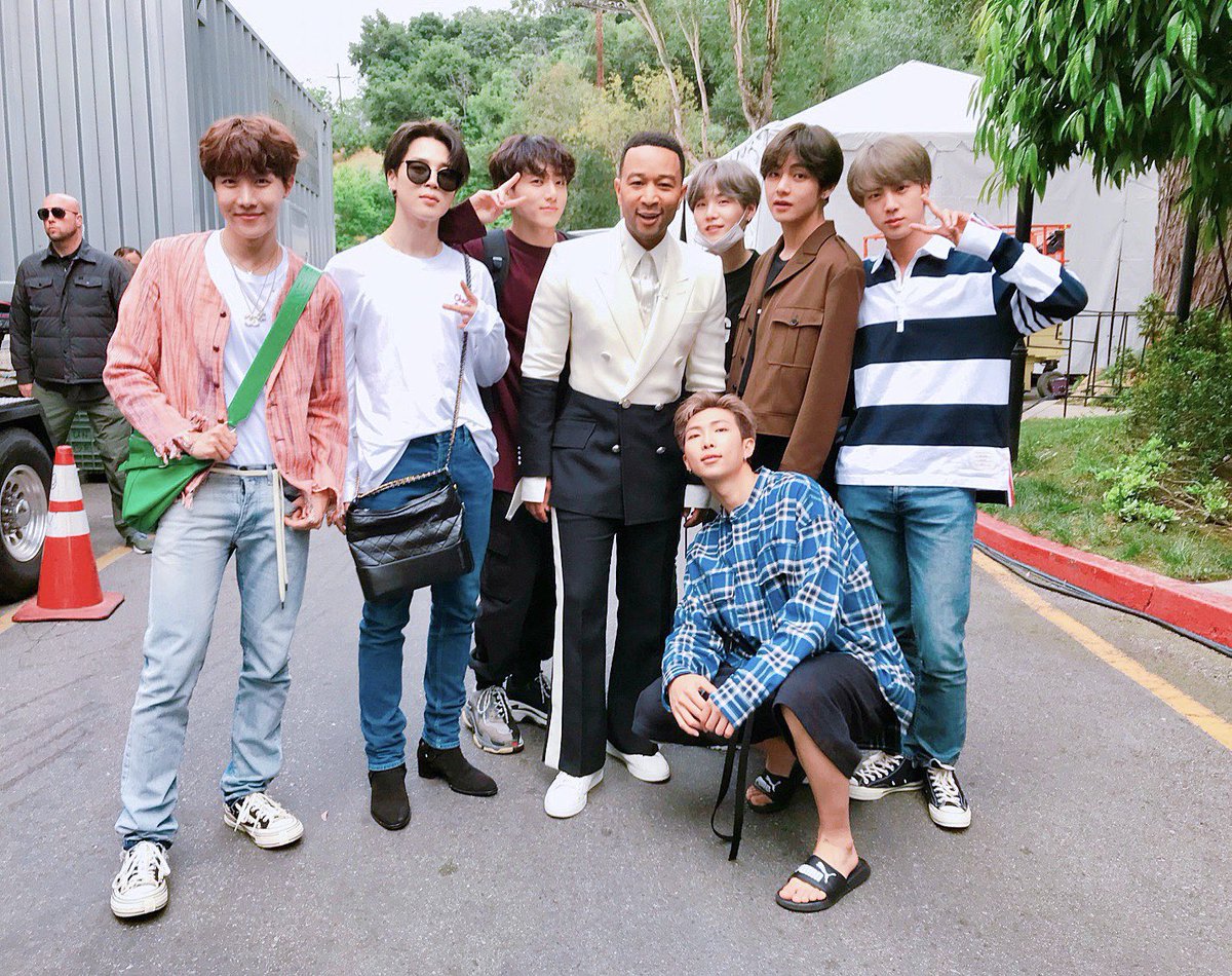 Look at @johnlegend and @BTS_twt ♡