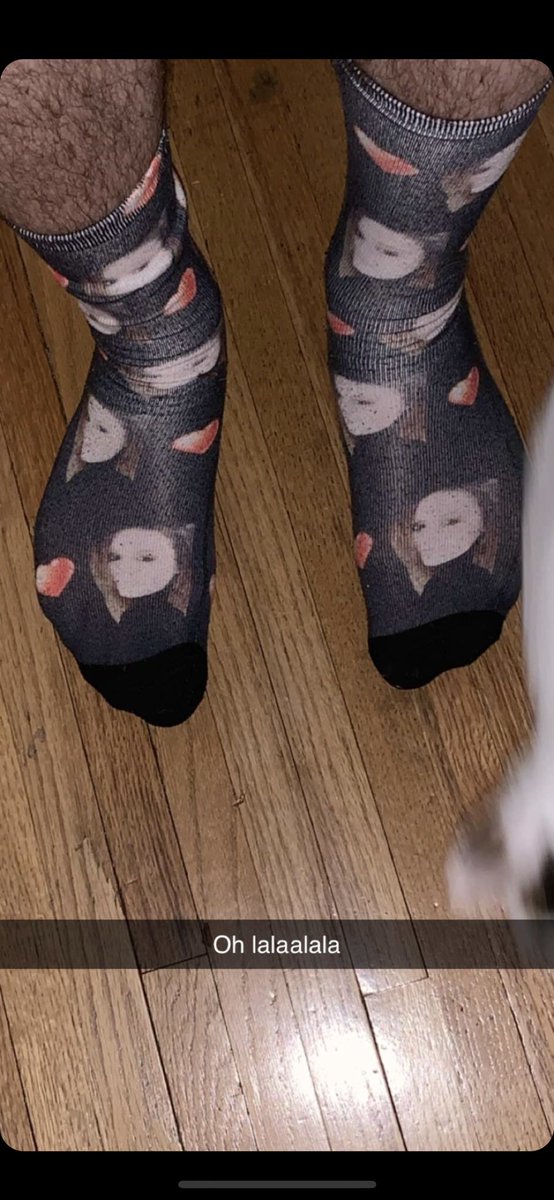 superdramadude's tweet photo. Find you a man that will put your face on his socks, like @ELlindgren’s. https://t.co/Eqk7jcKaJx