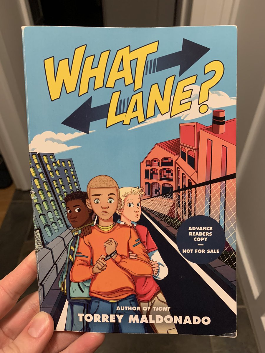 Get ready @GreeceCentral @BrooksideTweet for a MUST read! Just finished #BookPosse copy of #WhatLane & preordered NOW. This will be a MUST READ ALOUD w/ my MG class! Thank you @TorreyMaldonado @nancyrosep @penguinkids 
@HalburJennifer this one is heading your way tomorrow!