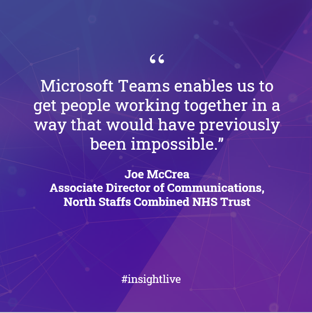 The NHS is relying heavily on virtual technologies to coordinate critical tasks and strategies, as Associate Director of Communications <a href="/jbmccrea/">Joe McCrea</a> explains. 

#insightlive