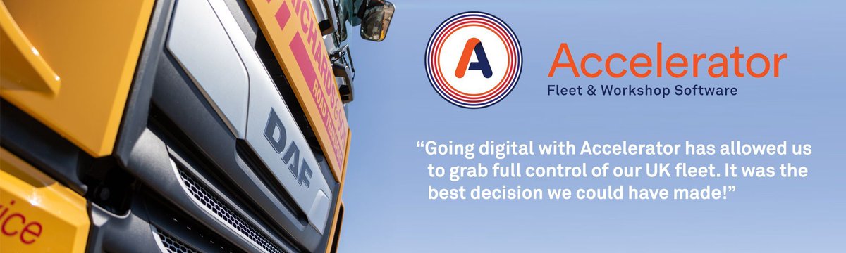 AcceleratorGM's tweet image. "Going digital with Accelerator has allowed us to grab full control of our UK Fleet. It was the best decision we could have made!" - Dom Purslow, Jack Richards and Son Ltd

Visit clever-accelerator.uk to see how Accelerator can benefit you!

#CleverAccelerator #Fleet #Workshop