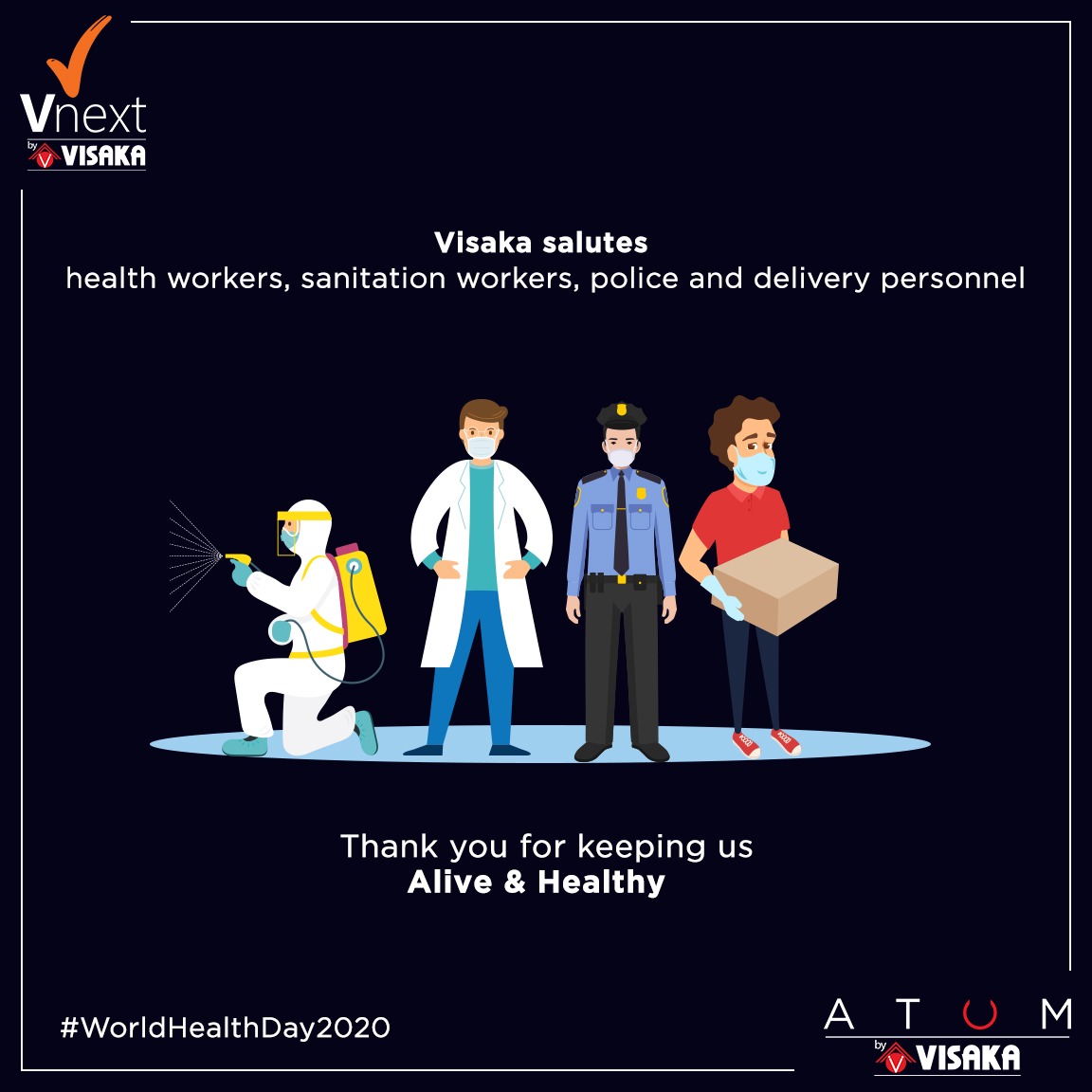 atumroof's tweet photo. Take a minute to say 'thank you' to all the heroes behind the scenes who strive without day and night to ensure we get the healthcare we need.

#WorldHealthDay2020 https://t.co/Zj16R4xKsn