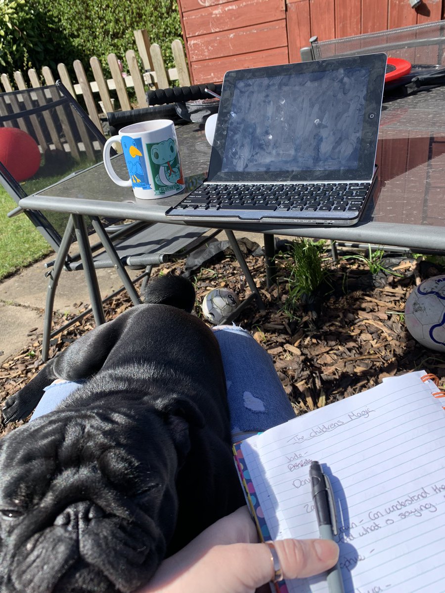 sheriDfarr's tweet photo. Afternoon planning, writing and creative thinking. Well until the kids find me in about 10 minutes. #writers #WritingCommunity #author #booklover https://t.co/TcA8lbyLYg