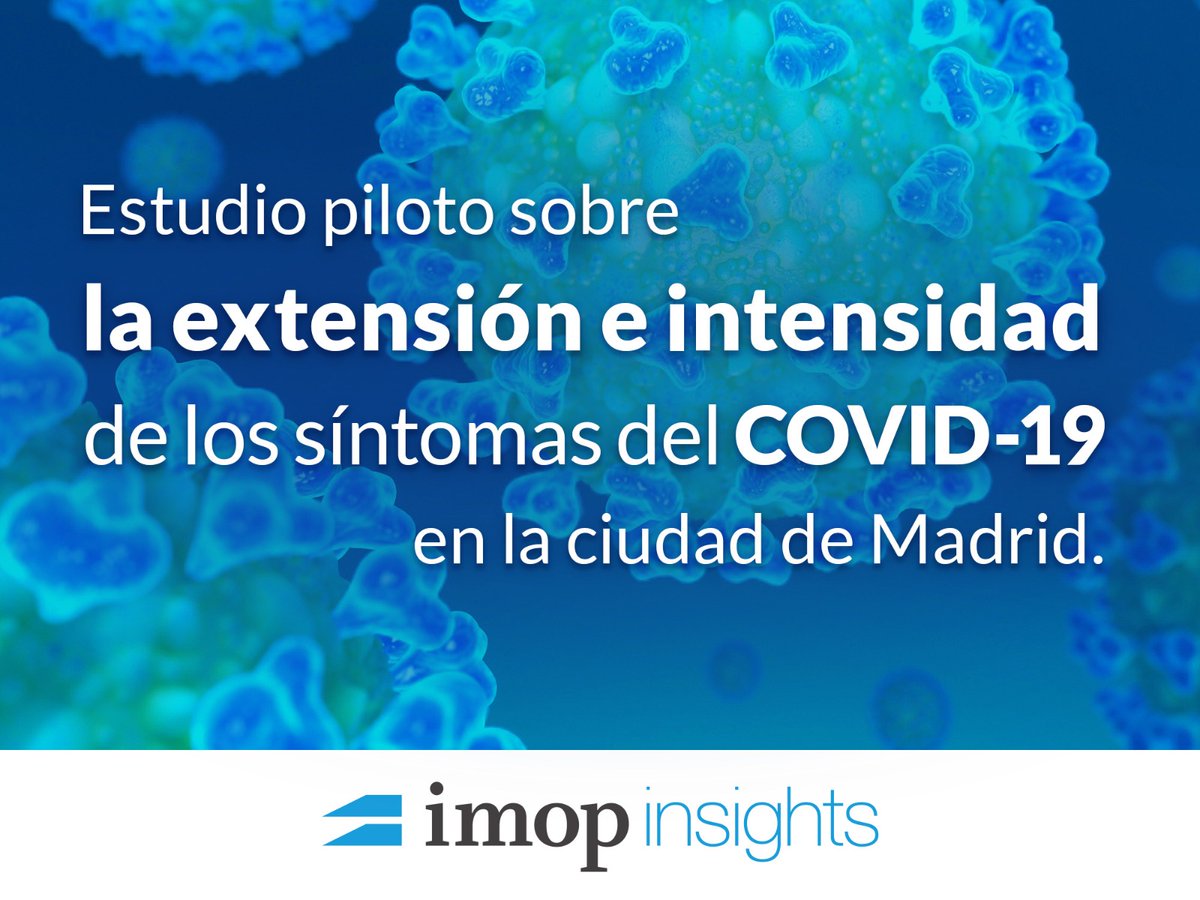Estudio piloto sobre la extensión e intensidad de los síntomas del COVID19 en la ciudad de Madrid realizado por 
<a href="/IMOPInsights/">IMOP Insights</a> bajo dirección de Julio Carabaña, catedrático emérito de la <a href="/unicomplutense/">Complutense</a>
Cuestionario y resultados: bit.ly/39OZddf
#coronavirus #ucm