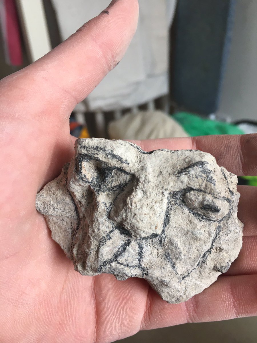 JuniorDukeAward's tweet photo. When you have time on your hands, what can you make? This boy discovered that he could carve a face in a rock he found in his garden then added the final touches with pencil. #creativemind #juniorduke #stayathome #whileawaythehours https://t.co/kKr2JmRAFA