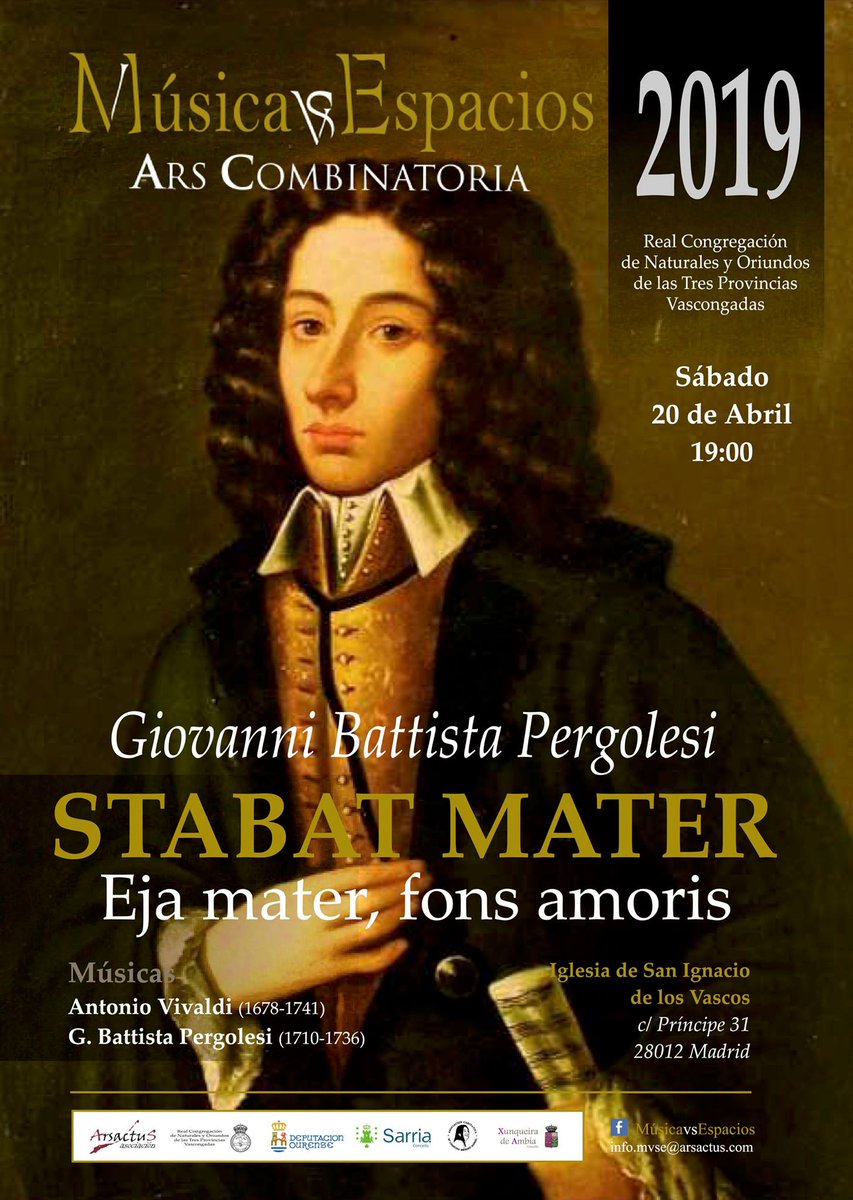 arsmvse's tweet photo. Stabat Mater | G. B. Pergolesi

Susana Gaspar
Péter Bozi
@ArsCombinatori 

MvsE19 https://t.co/GxW7gWelO5