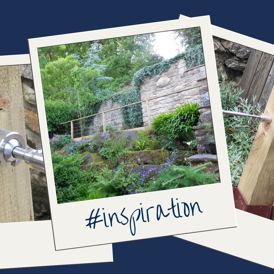 WireDesignUK's tweet photo. 🤩 Wire Design stainless steel wire balustrading works well with the wood and stone in this lovely garden. #balustrade #gardendesign #gardens #home #stainlesssteel #wiredesign https://t.co/hL0Q2Vliif