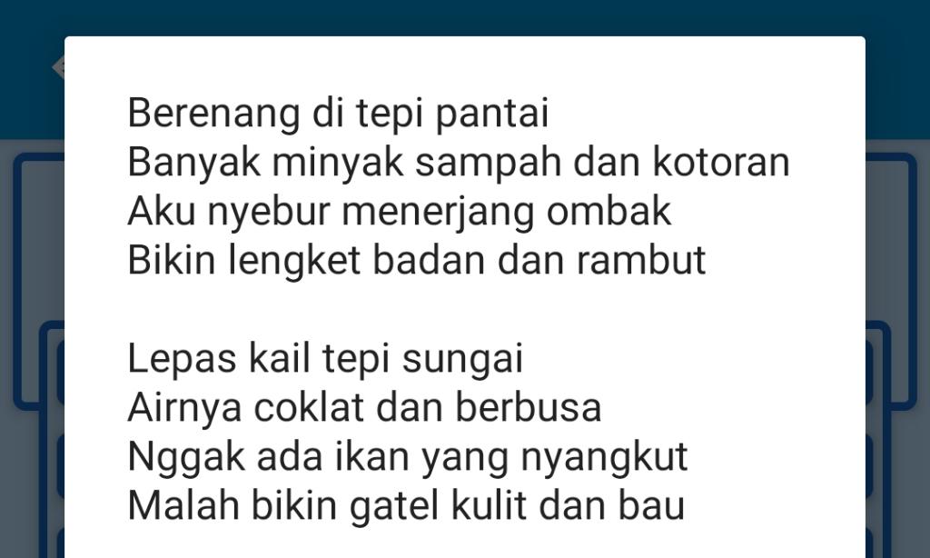 Heyoo Guys, Coba Tebak Lirik Lagu ini..
Buktikan kalo kalian Slankers Sejati...

Buat kalian yg blom tau Lirik lagu #SLANK, Kalian tidak perlu khawatir Sekarang Hadir Lirik Lagu SLANK secara Offline disini ~> play.google.com/store/apps/det… <~ 

Bantu sebarkan Guys. #PISS