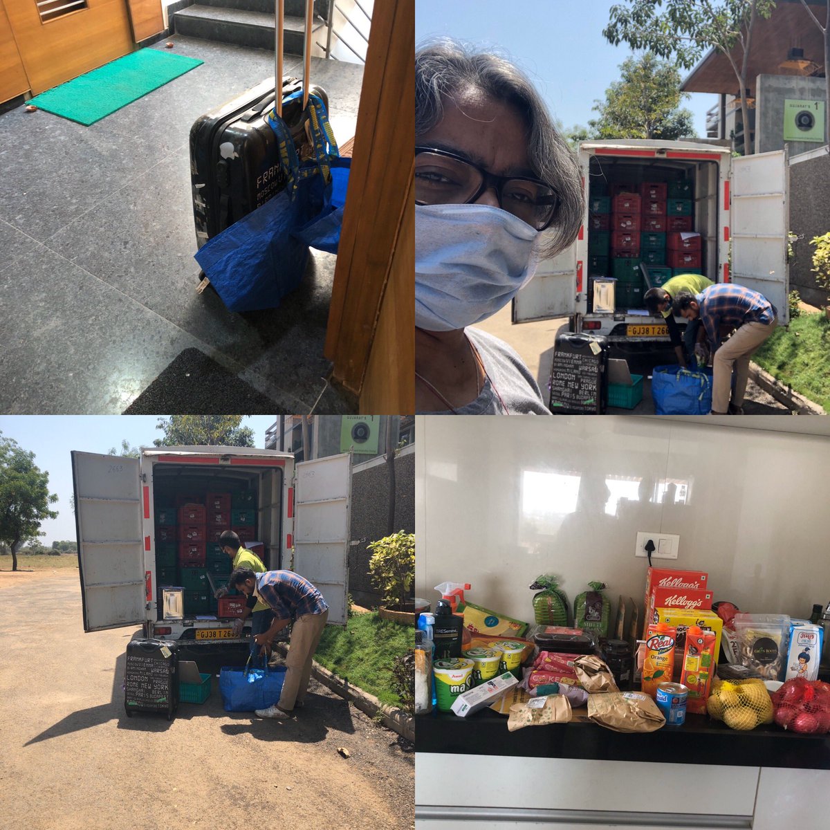 RajaniNairDeb's tweet photo. Contactless delivery by @bigbasket_com - Thank you.
The sanitising that I did, post that delivery - I have found the 417th reason to get back to office. #wfhlife #livingwithcovid #thankfulforsmallthings. This pandemic seems to be a manifestation of my “mother’s voice in my head” https://t.co/5q6xnUvCAY