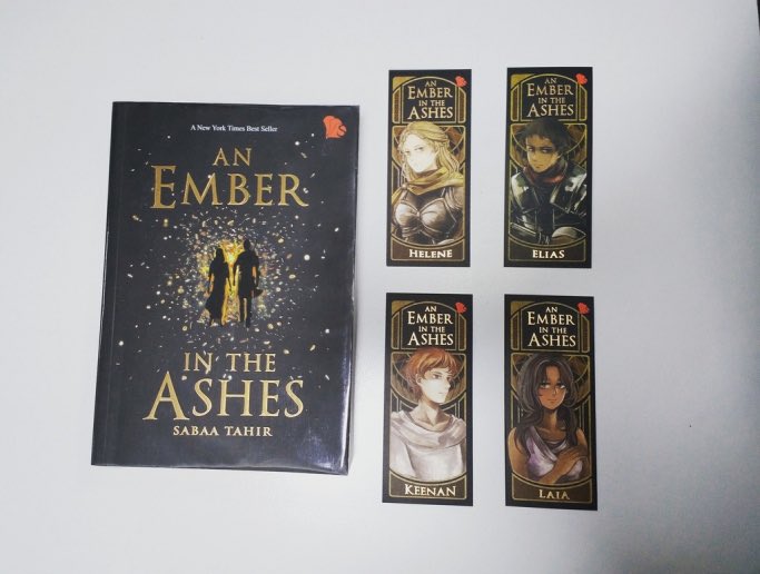 • am ember in the ashes  @sabaatahir they even have character bookmarks that go with it 