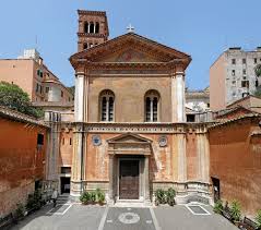 Empezamos en el Viminal, frente al obelisco Esquiñino. Allí está la iglesia de Santa Pudenziana, hermana de Santa Prassede. Igual de antigua, es modesta por fuera y bellísima por dentro.