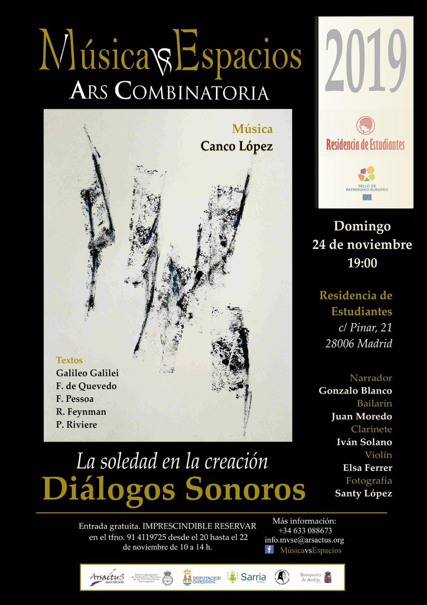 arsmvse's tweet photo. Diálogos Sonoros | Canco López

@CancoLopez 
@ArsCombinatori 

MvsE19 https://t.co/k3t4BJSd3j