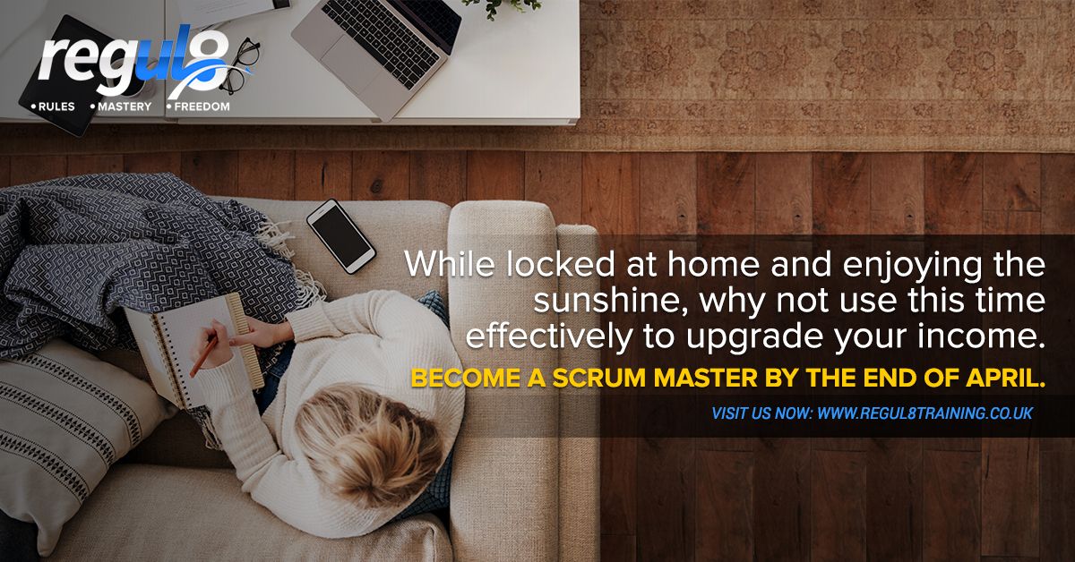 Instead of just sitting around while the world is on lock down, might as well make the most out of it. Join our Scrum Master Online Training and become a Certified SM by the end of April. buff.ly/2TXNTqg