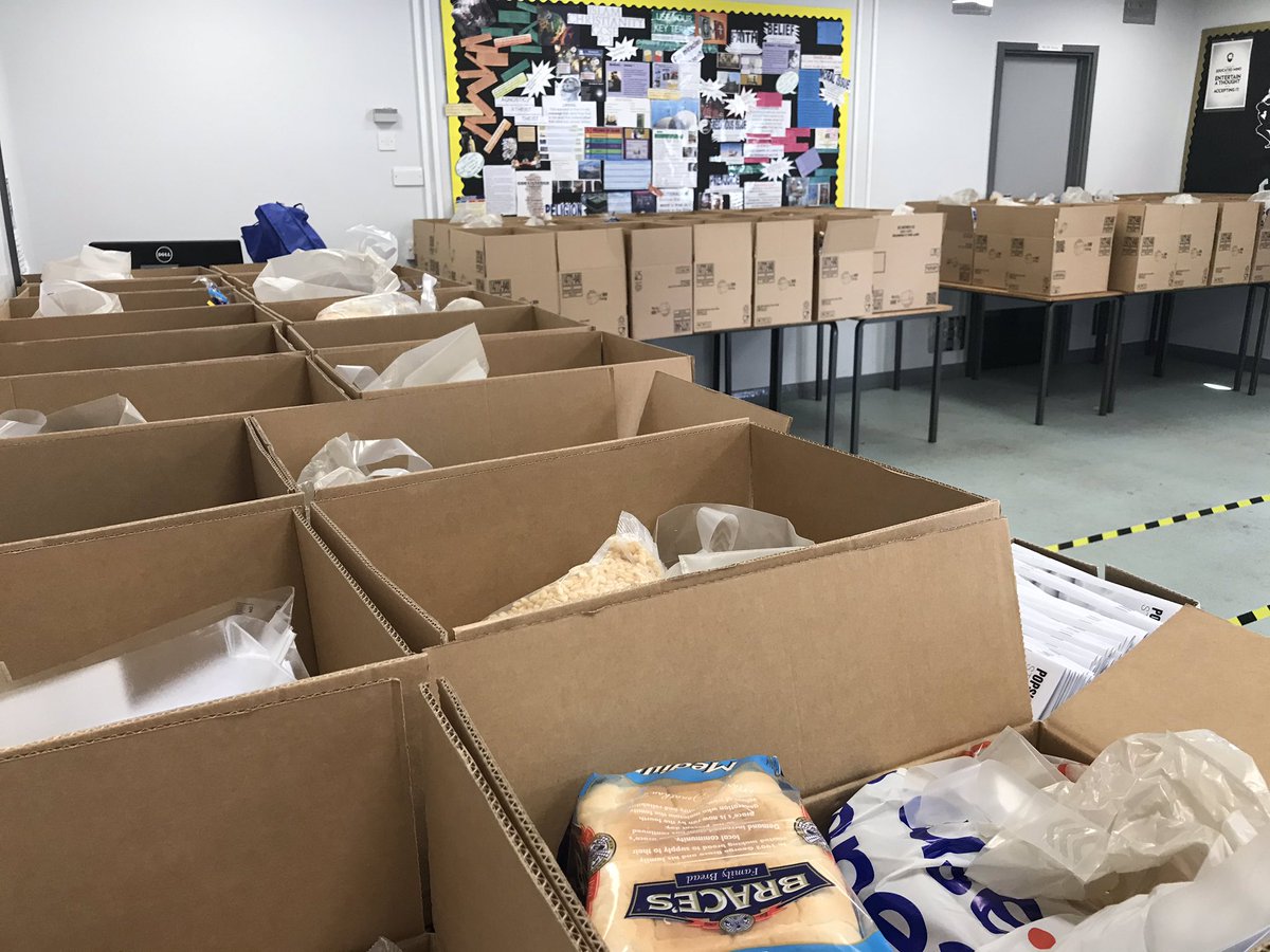 HanhamWoods's tweet photo. Proud that @HanhamWoods is hub for CLF South Glos academies ‘Food Box’ deliveries. Packing team working hard - deliveries start soon https://t.co/vHJ0rKJAcv
