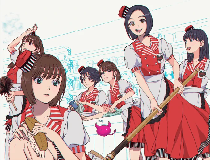 かわいいバイトさんたち、お仕事がんばってください
#関内デビル 