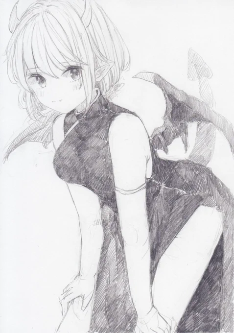 シャーペンで描きました。
ぷよぷよからドラコケンタウロスです! 