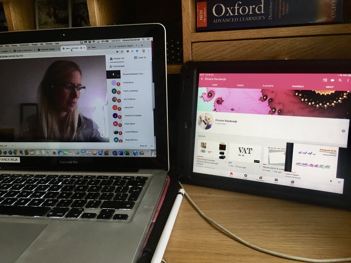 elrandewijk's tweet photo. #OnlineTeaching fun at @ParklandsTweet with #GoogleMeet , #googleforeducation and @explainevrythng #eDayEveryday https://t.co/diseX4Ek1Y