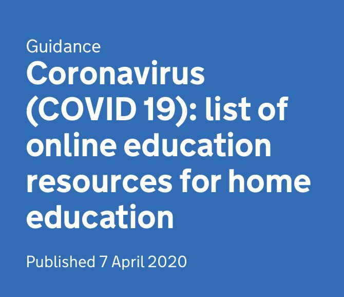 afPE_PE's tweet image. The DfE has published a list of online education resources for home schooling ⤵️
gov.uk/government/pub…

#ThisIsPE is included, amongst other great resources! Please share and keep up the fantastic work keeping our children and young people engaged and active! ✅
