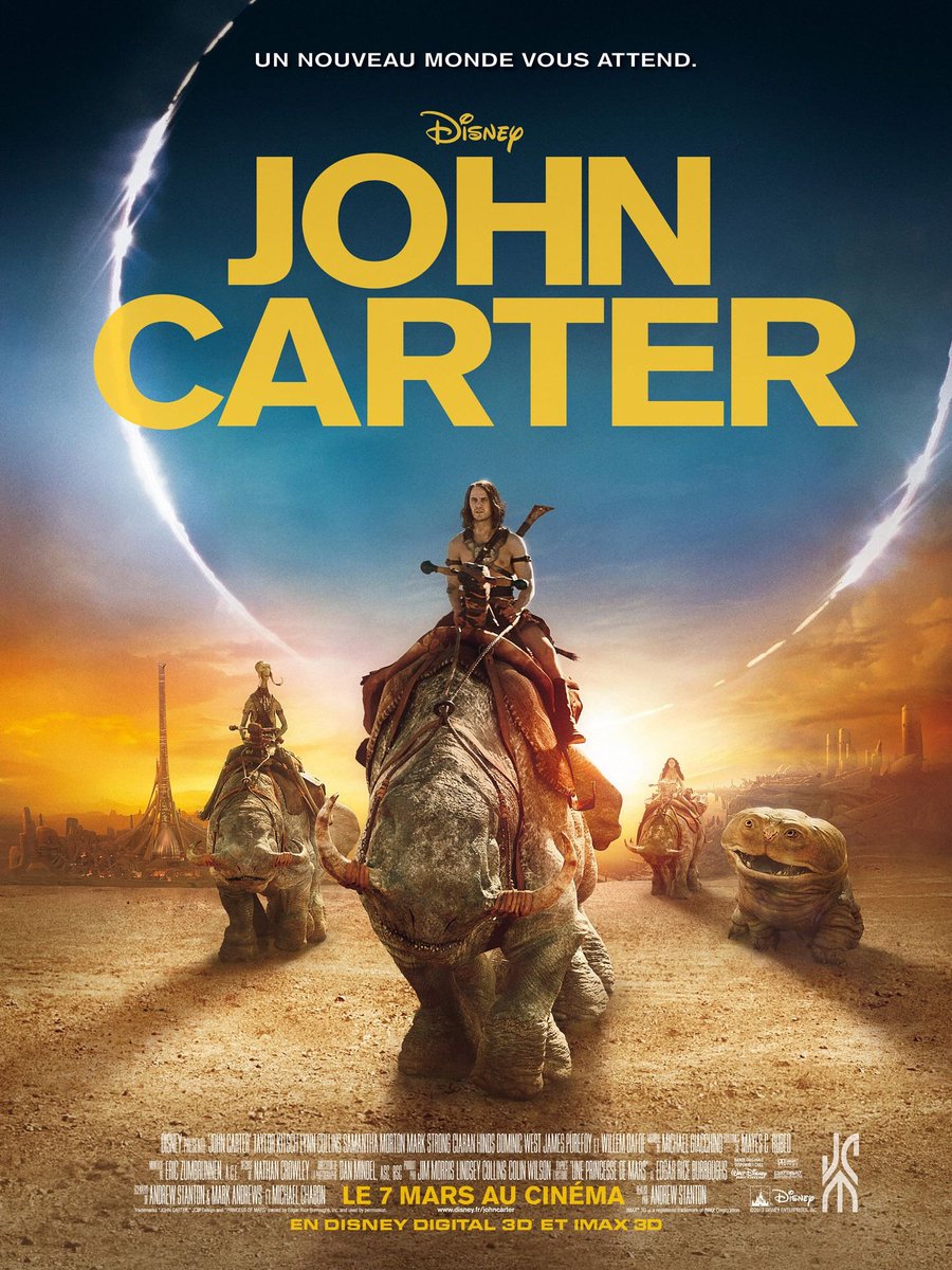 Il y a 2 bons films mal marketés par Disney, John Carter (2012) et A la poursuite de demain (2015), réalisés par des pontes de Pixar.