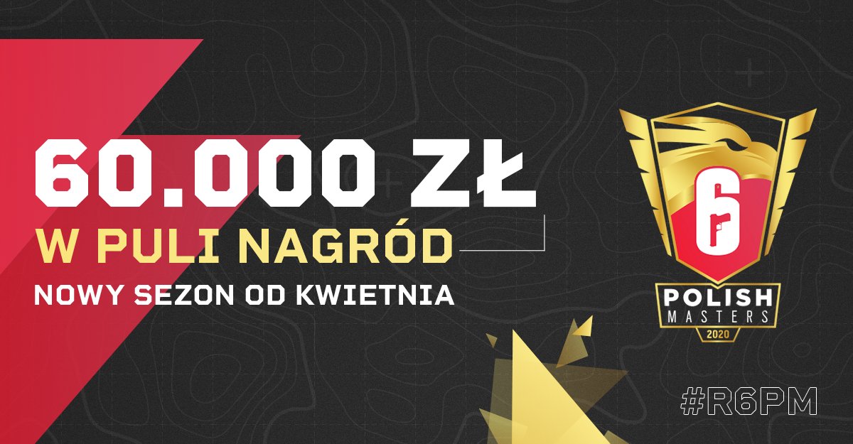 Rainbow6PL's tweet photo. 60 000 zł w puli nagród, 14 tygodni rozgrywek i jedyny taki turniej w Polsce - oto Rainbow Six Polish Masters 🏆
Jeszcze w kwietniu rozpocznie się walka o tytuł Mistrza Polski - po raz pierwszy w systemie ligowym.
Bądźcie na bieżąco z naszymi hashtagami: #R6PM & #R6PM2020 🤙 https://t.co/yBxlQRVa04