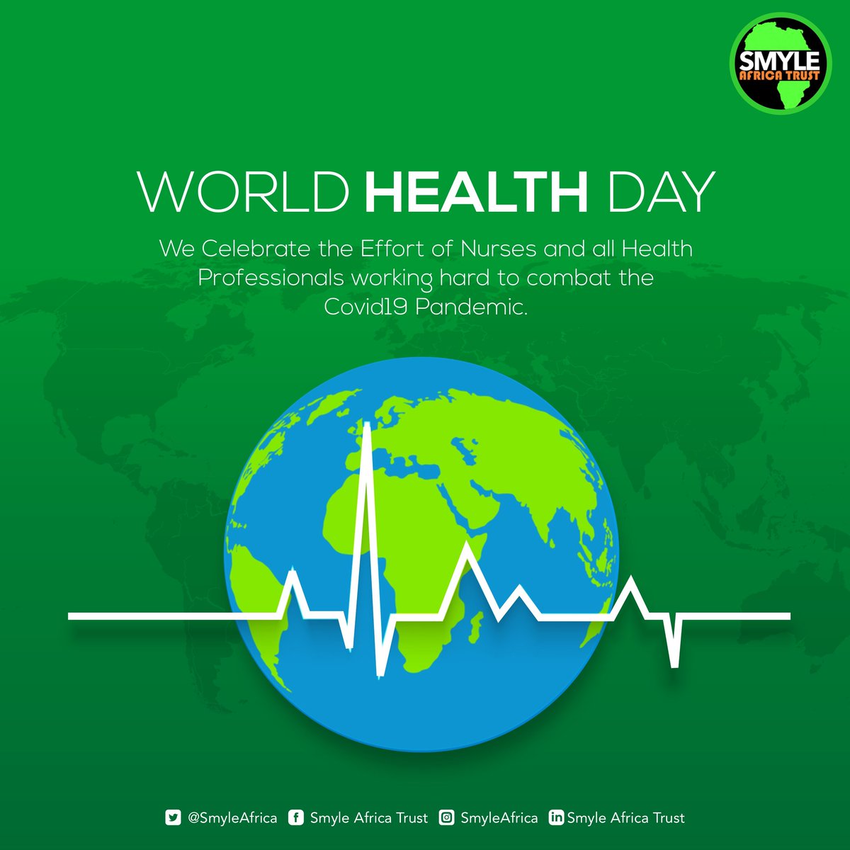 SmyleAfrica's tweet image. TODAY, we join the @UN to commemorate #WorldHealthDay We Celebrate the effort of Nurses and all Health Professionals working hard to combat the Covid19 Pandemic.