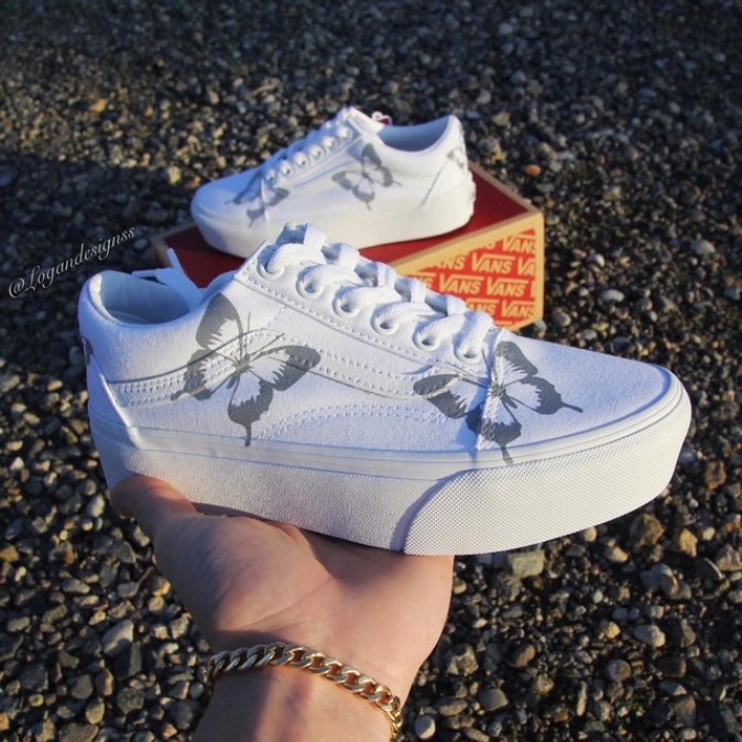 reflective butterfly vans