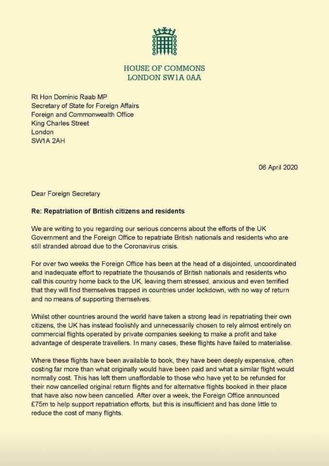 MarcJohnBrown's tweet photo. FINALLY somebody in #BritishPolitics is making sense on this front!! @ChloePe85607883 @DominicRaab @BorisJohnson @amelia_gibbs @BBCJamesCook @kate_harrisson @Panzerfrank @ukstuckinperu #ukstuckinperu #BritsStrandedinindia #BritsStrandedAbroad #repatriation https://t.co/6rzEqiASKX