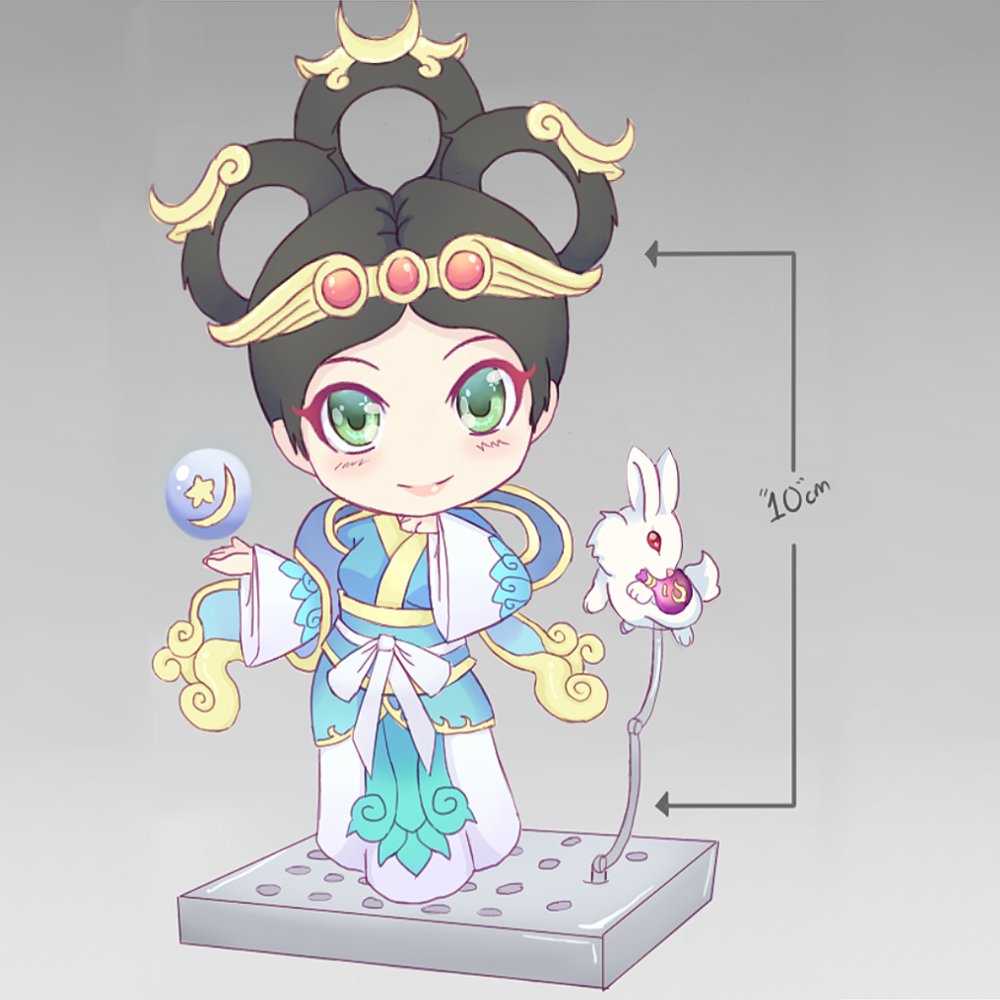 JadeRapbit's tweet photo. Finally submitted my Nendoroid Chang'e figure for @SMITEGame's Fan forge contest please vote for me 
#Smite #merchandise https://t.co/29iTvgIPF9